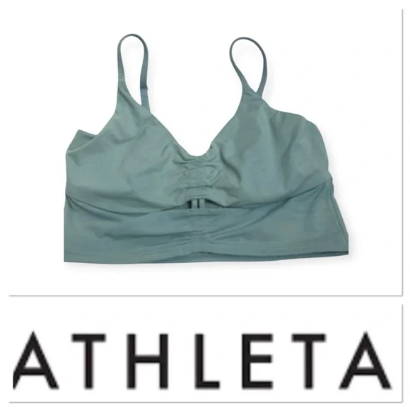 Athleta blue swimsuit top size 34 B/C - Picture 2 of 12